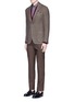Figure View - Click To Enlarge - BOGLIOLI - 'K-Jacket' check cashmere-wool soft blazer