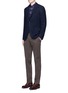Figure View - Click To Enlarge - BOGLIOLI - Slim fit stretch cotton chinos