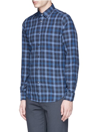 Front View - Click To Enlarge - BOGLIOLI - Check cotton shirt