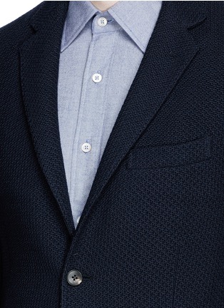 Detail View - Click To Enlarge - BOGLIOLI - 'Casati' textured wool knit soft blazer