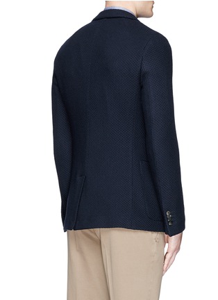 Back View - Click To Enlarge - BOGLIOLI - 'Casati' textured wool knit soft blazer