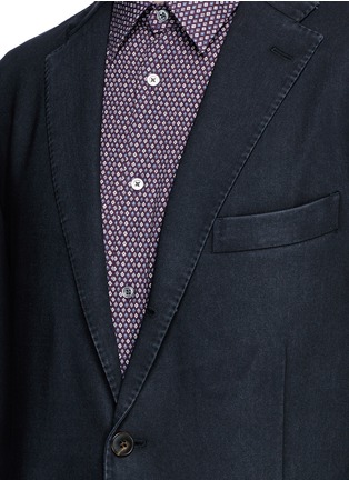 Detail View - Click To Enlarge - BOGLIOLI - 'K-Jacket' wool hopsack soft blazer