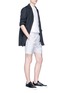 Figure View - Click To Enlarge - SIKI IM / DEN IM - Stripe woven shorts