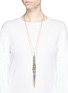 Figure View - Click To Enlarge - ROSANTICA - 'Paguro' tiered beaded tassel necklace