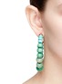 Figure View - Click To Enlarge - ROSANTICA - 'Inganno' gradient beaded hoop earrings