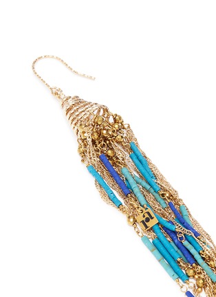 Detail View - Click To Enlarge - ROSANTICA - 'Paguro' mixed bead fringe drop earrings