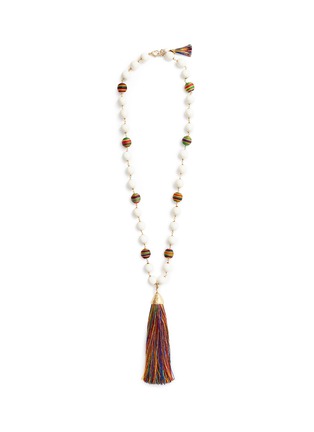 Main View - Click To Enlarge - ROSANTICA - 'Arlecchino' beaded tassel pendant necklace