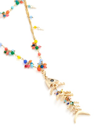 Detail View - Click To Enlarge - ROSANTICA - 'Arsella' beaded tiered fishbone pendant necklace