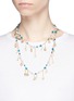 Figure View - Click To Enlarge - ROSANTICA - 'Antilla' beaded seashell charm necklace