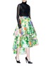 Figure View - Click To Enlarge - 10531 - Garden print layered maxi skirt