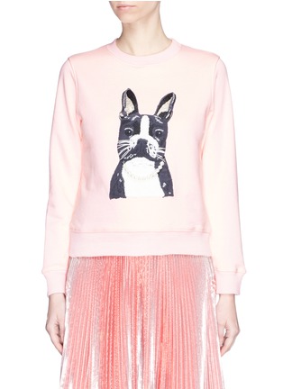 Main View - Click To Enlarge - ALEX FOSTER X LANE CRAWFORD - Frenchie embroidered sweatshirt