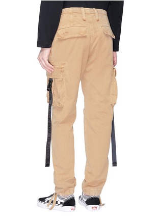Back View - Click To Enlarge - PALM ANGELS - Ripped cargo pants