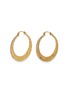 Main View - Click To Enlarge - PATCHARAVIPA - 'Crescent Hoops II' diamond 18k yellow gold earrings