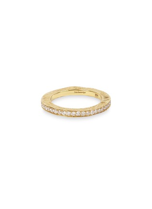 Main View - Click To Enlarge - PATCHARAVIPA - 'Round Ring II' in diamond 18k yellow gold