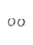 Main View - Click To Enlarge - PATCHARAVIPA - Diamond 18k black gold mini hoop earrings