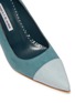 Detail View - Click To Enlarge - MANOLO BLAHNIK - 'Irene' colourblock toe suede pumps