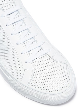 Detail View - Click To Enlarge - COMMON PROJECTS - 'Original Achilles' perforated leather sneakers