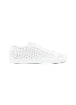 Main View - Click To Enlarge - COMMON PROJECTS - 'Original Achilles' perforated leather sneakers