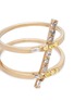 Detail View - Click To Enlarge - XIAO WANG - 'Astro' diamond 18k yellow gold two row ring