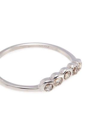 Detail View - Click To Enlarge - XIAO WANG - Diamond 18k white gold ring