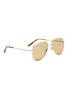 Figure View - Click To Enlarge - GUCCI - Metal aviator sunglasses