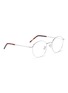 Figure View - Click To Enlarge - SAINT LAURENT - Metal round optical glasses
