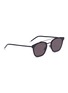 Figure View - Click To Enlarge - SAINT LAURENT - Coated metal square sunglasses