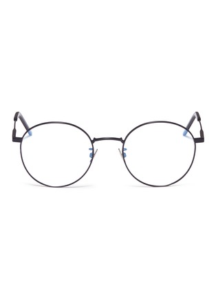 Main View - Click To Enlarge - SAINT LAURENT - Metal round optical glasses