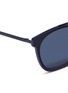 Detail View - Click To Enlarge - SAINT LAURENT - 'Classic 28' acetate inset metal square sunglasses