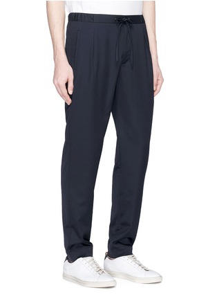 Front View - Click To Enlarge - CAMOSHITA - Wool twill jogging pants