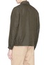 Back View - Click To Enlarge - CAMOSHITA - Stripe herringbone shirt jacket