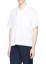 Front View - Click To Enlarge - CAMOSHITA - Chest pocket short sleeve shirt