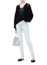 Figure View - Click To Enlarge - L'AGENCE - 'Margot' cropped skinny jeans