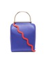 Main View - Click To Enlarge - ROKSANDA - 'Besa' ring handle wavy strap leather shoulder bag
