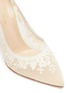 Detail View - Click To Enlarge - GIANVITO ROSSI - 'Giada' galon embroidered lace pumps