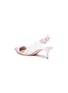 Detail View - Click To Enlarge - GIANVITO ROSSI - 'Mia' bow clear PVC leather slingback pumps