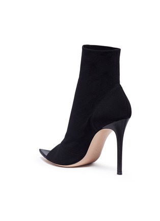 Detail View - Click To Enlarge - GIANVITO ROSSI - 'Gotham' knit sock sandal boots