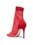 Detail View - Click To Enlarge - GIANVITO ROSSI - 'Missy' lace sock suede sandal boots