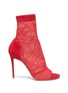 Main View - Click To Enlarge - GIANVITO ROSSI - 'Missy' lace sock suede sandal boots