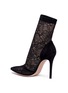 Detail View - Click To Enlarge - GIANVITO ROSSI - 'Brinn' lace sock suede boots