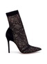 Main View - Click To Enlarge - GIANVITO ROSSI - 'Brinn' lace sock suede boots