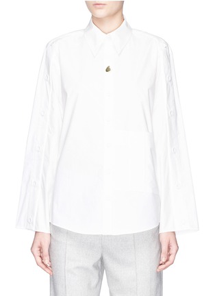 Main View - Click To Enlarge - NOHKE - Button sleeve placket shirt