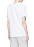 Back View - Click To Enlarge - NOHKE - Asymmetric contrast panel T-shirt