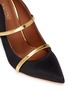 Detail View - Click To Enlarge - MALONE SOULIERS - 'Maureen' mirror strap satin pumps