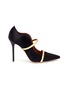 Main View - Click To Enlarge - MALONE SOULIERS - 'Maureen' mirror strap satin pumps