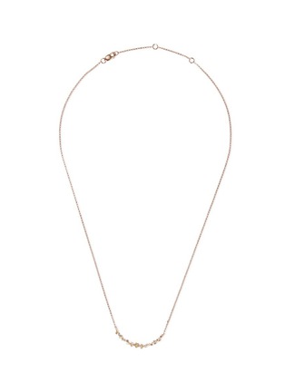 Main View - Click To Enlarge - LORDE JEWLERY - 'Birdy' diamond 18k rose gold necklace