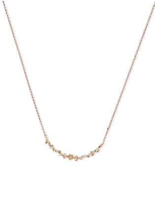Figure View - Click To Enlarge - LORDE JEWLERY - 'Birdy' diamond 18k rose gold necklace