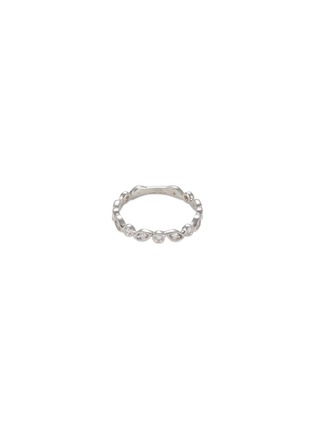 Main View - Click To Enlarge - LORDE JEWLERY - 'Eye Trinity' diamond 18k white gold ring