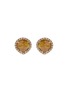 Main View - Click To Enlarge - LORDE JEWLERY - Diamond slice 18k yellow gold medium stud earrings