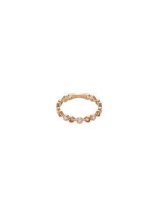 Main View - Click To Enlarge - LORDE JEWLERY - 'Rose Heart' diamond 18k rose gold ring